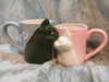 2PCS COUPLE CAT KISSING MUGS