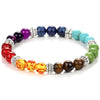 7 Chakra Lava Stone Bracelet