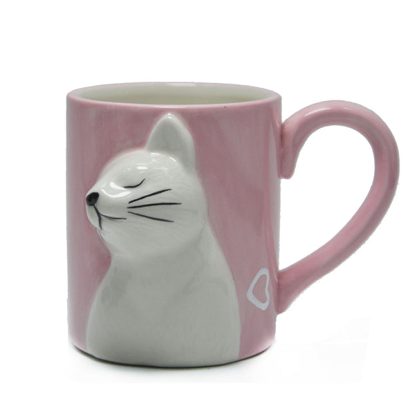 2PCS COUPLE CAT KISSING MUGS