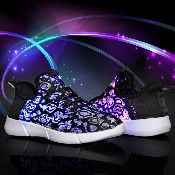 Luminous Fiber-optic LED Sneakers